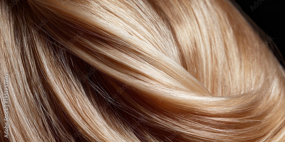 Naklejka premium Close-up of blonde hair