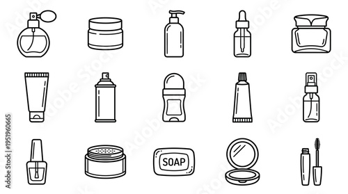 Diverse Collection of Outline Speech Bubbles and Chat Boxes for Communication Design