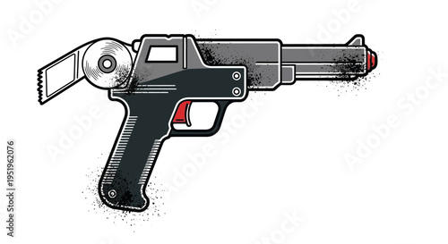 Pistol-shaped tape dispenser, creative office supply