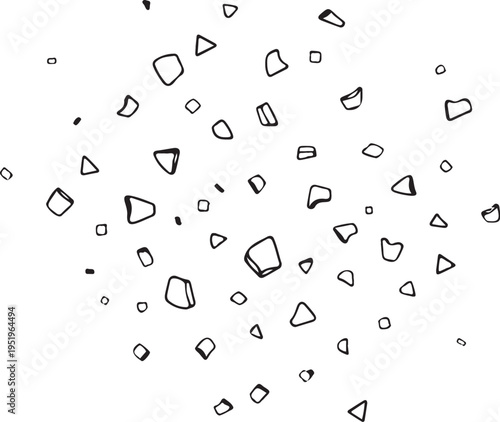 Bread Crumbs Hand-drawn Sketch Drawing Vector Illustration, Line Linear Symbol Black and White Engraving, Isolated