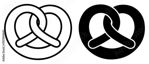 pretzel bread icon vector design