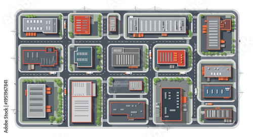 Overhead View of a Modular Electronic Component Tray.