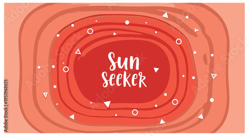 Vector sun seeker abstract background