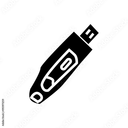 usb flash drive for save file as storage vector illustration