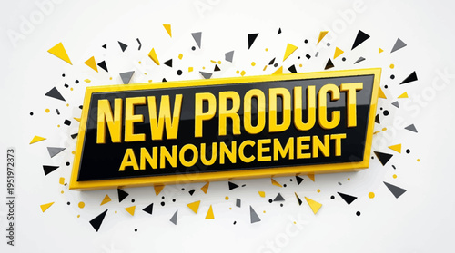 New product announcement banner template.