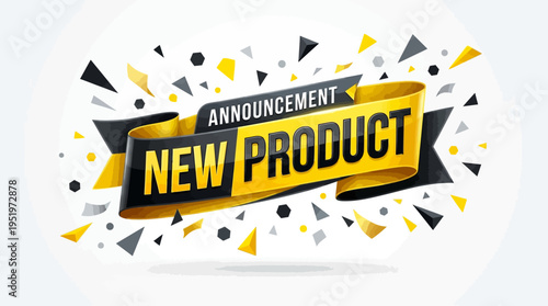 New product announcement banner template.