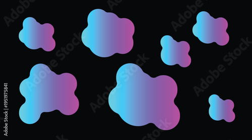 Soft purple and blue gradient blobs on a with a calming effect