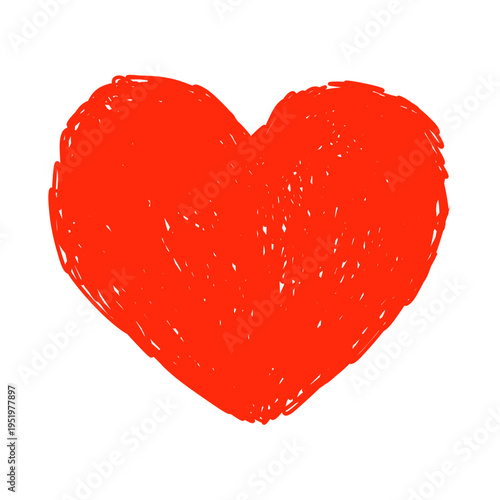 Hand drawn vector heart. Love symbol, Doodle heart shape for Valentine day, card, template, design element
