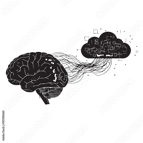 Brain Interconnected with Cloud Computing Data Transfer for Digital Knowledge and Information Exchange