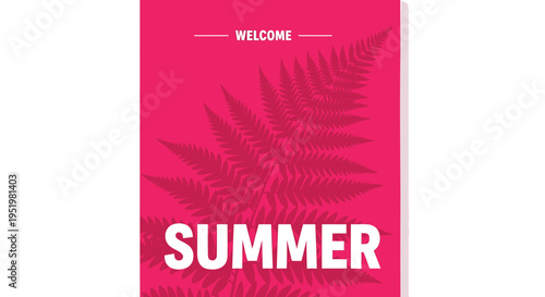 Summer welcome banner template vector