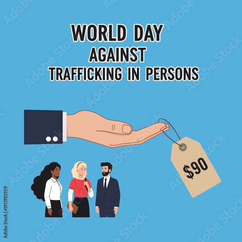 World Day Against Trafficking in Persons awareness campaign.