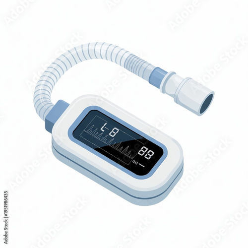 Portable Spirometer Lung Function Testing Device
