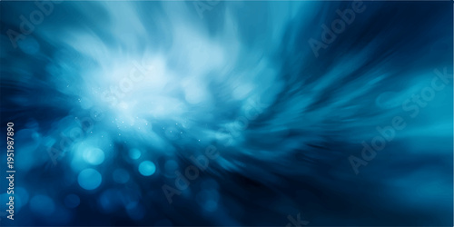 Abstract blue burst, an enigmatic display of swirling light. This eye-catching composition uses ethereal and captivating visuals for the user to see a symbol of energy.