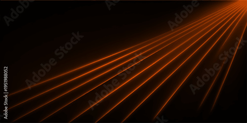 Abstract illustration of light beam radiating from corner with an abstract glowing beam of light against a deep, dark backdrop. The sharp lines and contrasting hues create a sense of movement.