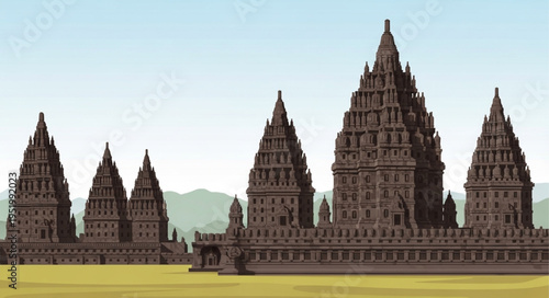Magnificent Prambanan Temple - A Glimpse into Ancient Indonesian Architecture.