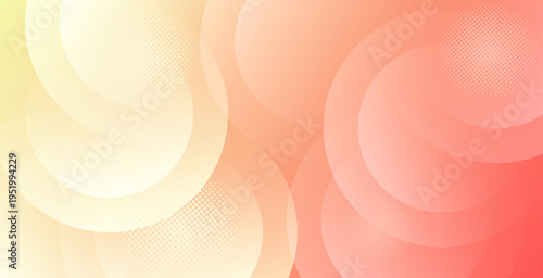Abstract background with smooth gradient circles and subtle textures in warm coral and yellow tones, creating a soft and inviting aesthetic