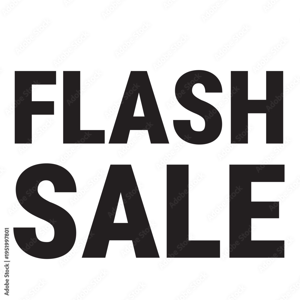 Fototapeta premium High Converting Sale Typography – Bold Promotional Text for FLASH SALE