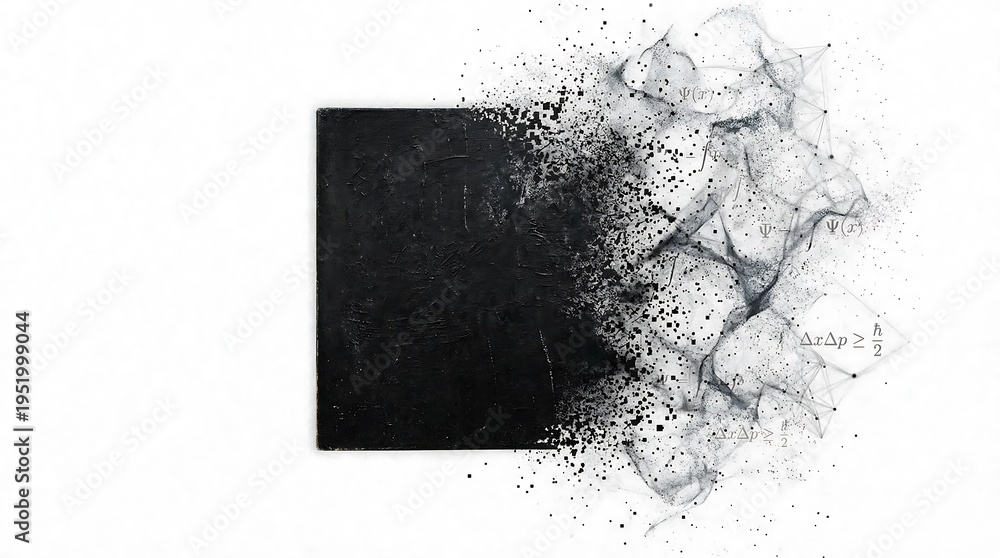Obraz premium Quantum Suprematism: The Dissolving Square