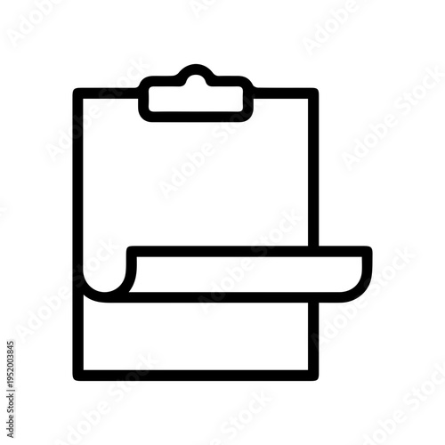 Clipboard icon outline