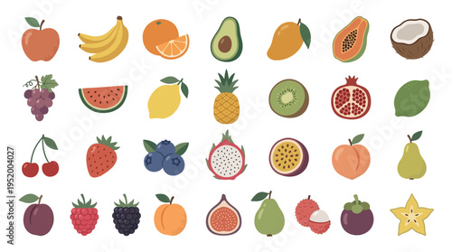 Natural Style Fruit Illustration for Eco Packaging Design