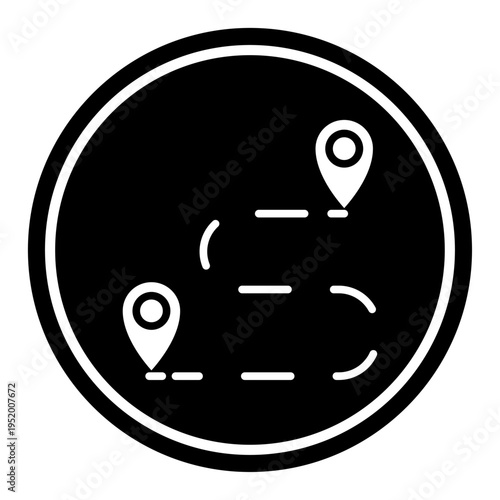 Road vector, clip art, and symbol. Flat design of road concept and simple design