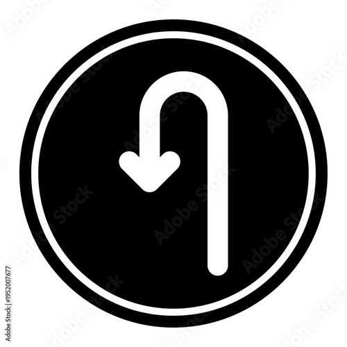 Road vector, clip art, and symbol. Flat design of road concept and simple design