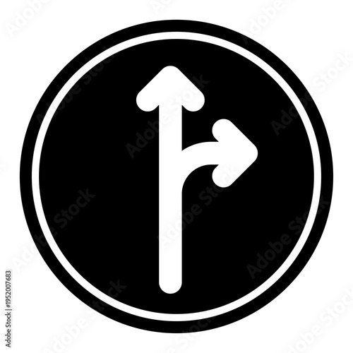 Road vector, clip art, and symbol. Flat design of road concept and simple design