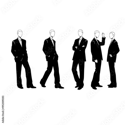 business team success flat design vector illustration