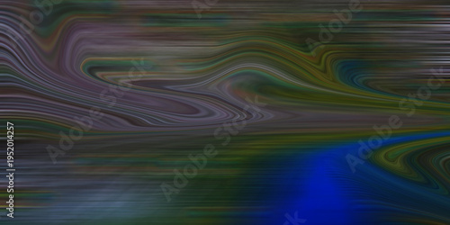 Quadro em tela A Digital Art Piece With Swirling Patterns And A Predominant Blue Hue