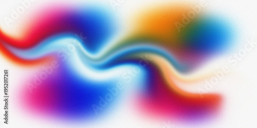 фотографія Vibrant Multicolor Abstract Background With Wavy Lines And Gradient Effect