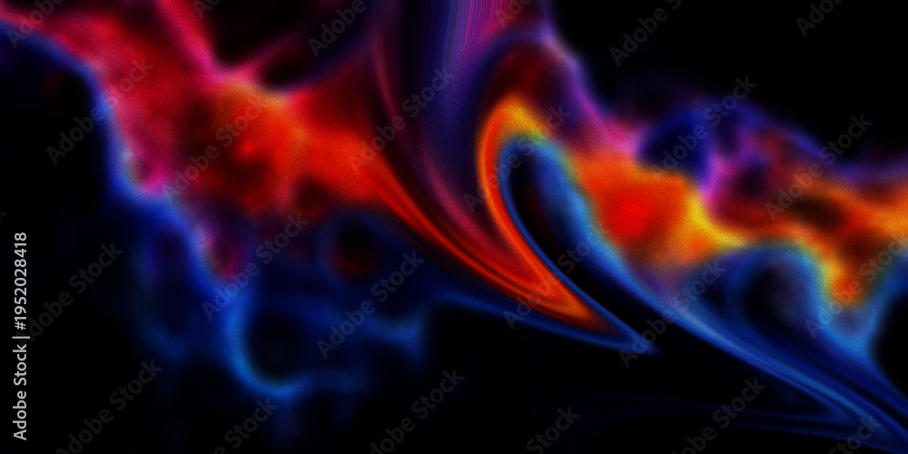 Fototapeta premium Vibrant Swirling Colors in Abstract Digital Artwork Depiction