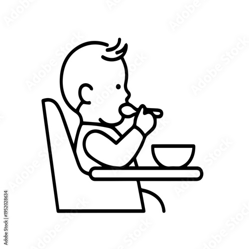 Baby Eating Mealtime