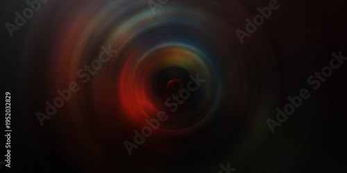 Tablou pe pânză A Dark And Colorful Abstract Image With A Swirling Vortex Effect