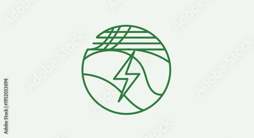 A green line drawing of a mountain with lightning and sun 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