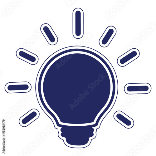 Creative light bulb idea innovation concept symbolizing brainstorming solutions and intellectual inspiration for business and education sectors with a clean design