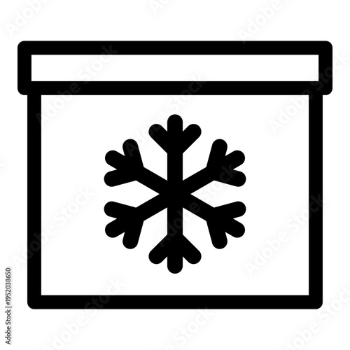 Cold Storage Icon. Vector Line Icon