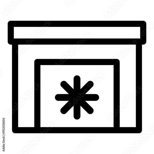 Cold Storage Icon. Vector Line Icon