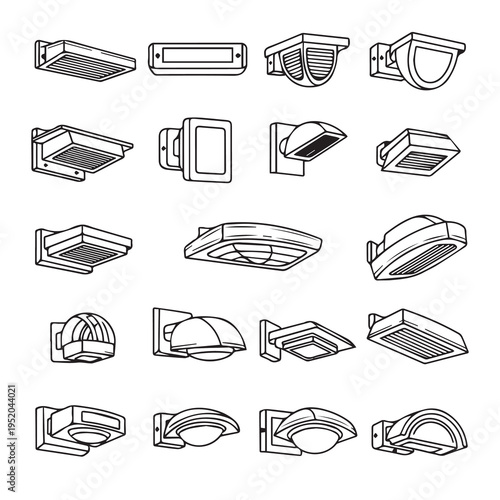 Outdoor Wall Light Fixtures Collection Exterior Lighting Set Various Designs