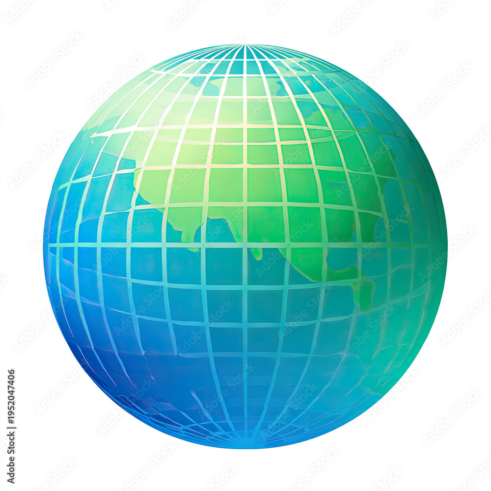 Obraz premium globe on white background
