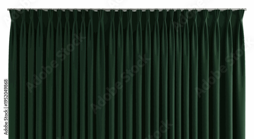 Theater stage curtains with metallic textured gray striped backdrop
