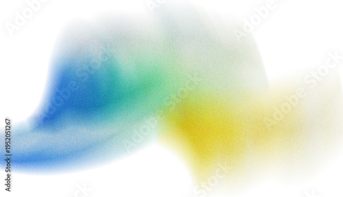 Abstract Blue Green Yellow Gradient Motion Background With Soft Blur Flow Effect