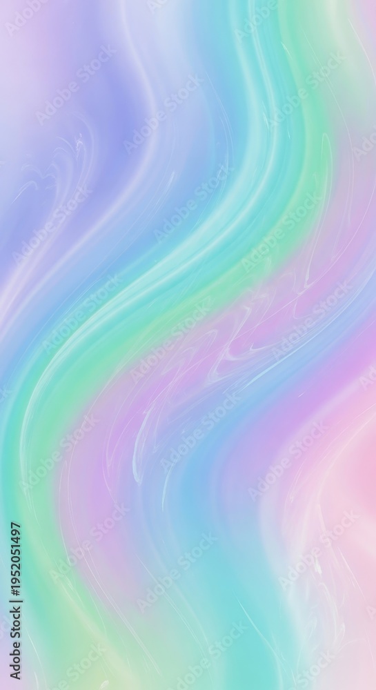 Obraz premium Pastel Swirls - A Dreamy Abstract Background with Gentle Waves.