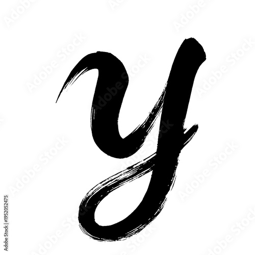 Organic and realistic calligraphy-style lowercase 