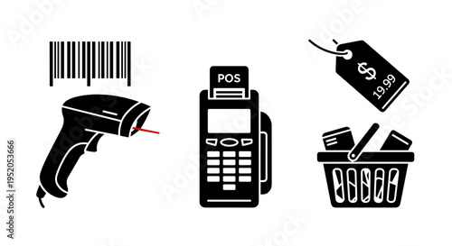 Point of sale terminal machine.