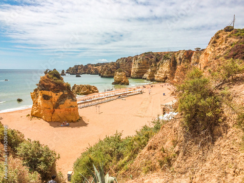Scenic Beach in Lagos, Algarve, Portugal