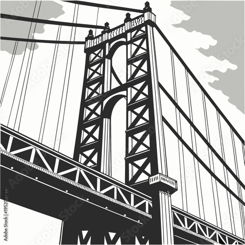 Golden Gate Bridge silhouette over water with suspension cables and city skyline in San Francisco