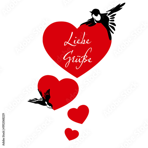 Cupid with hearts vector illustration for Valentine's Day