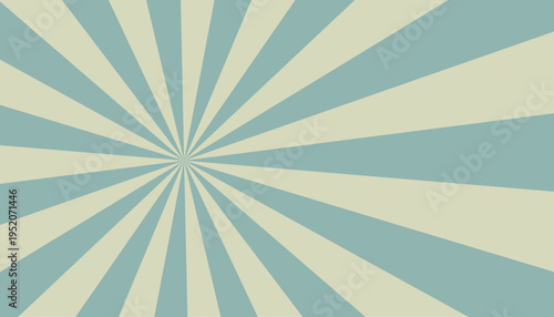 Abstract Retro Sunburst Background with Grungy Texture and Radial Stripes. Vintage American Style Sunburst Poster with Colorful Rays and Dirty Paper Texture