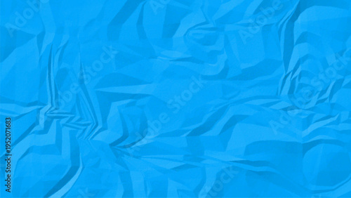 Blue Crumpled Paper Texture Abstract Wrinkled Background Folded Surface Soft Creased Modern Design