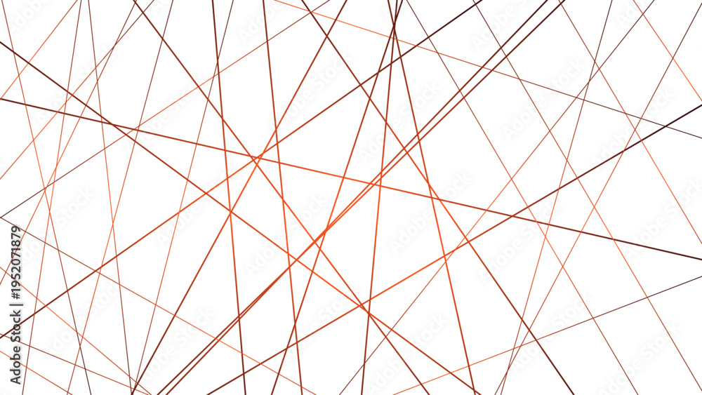 Obraz premium Abstract Orange Intersecting Lines Pattern Dynamic Geometric Linear Background Modern Crisscross Minimal Texture Design